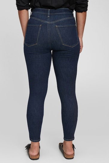 High Waisted Universal Jegging - Stylish Women's Jeggings - Available In Dark Blue