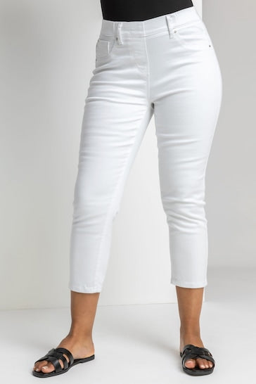 Roman Petite Cropped Jegging - Stylish Women's Jeggings - Available In White