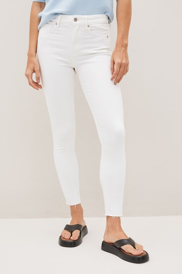 High Waisted Universal Jeggings - Stylish Women's Jeggings - Available In White