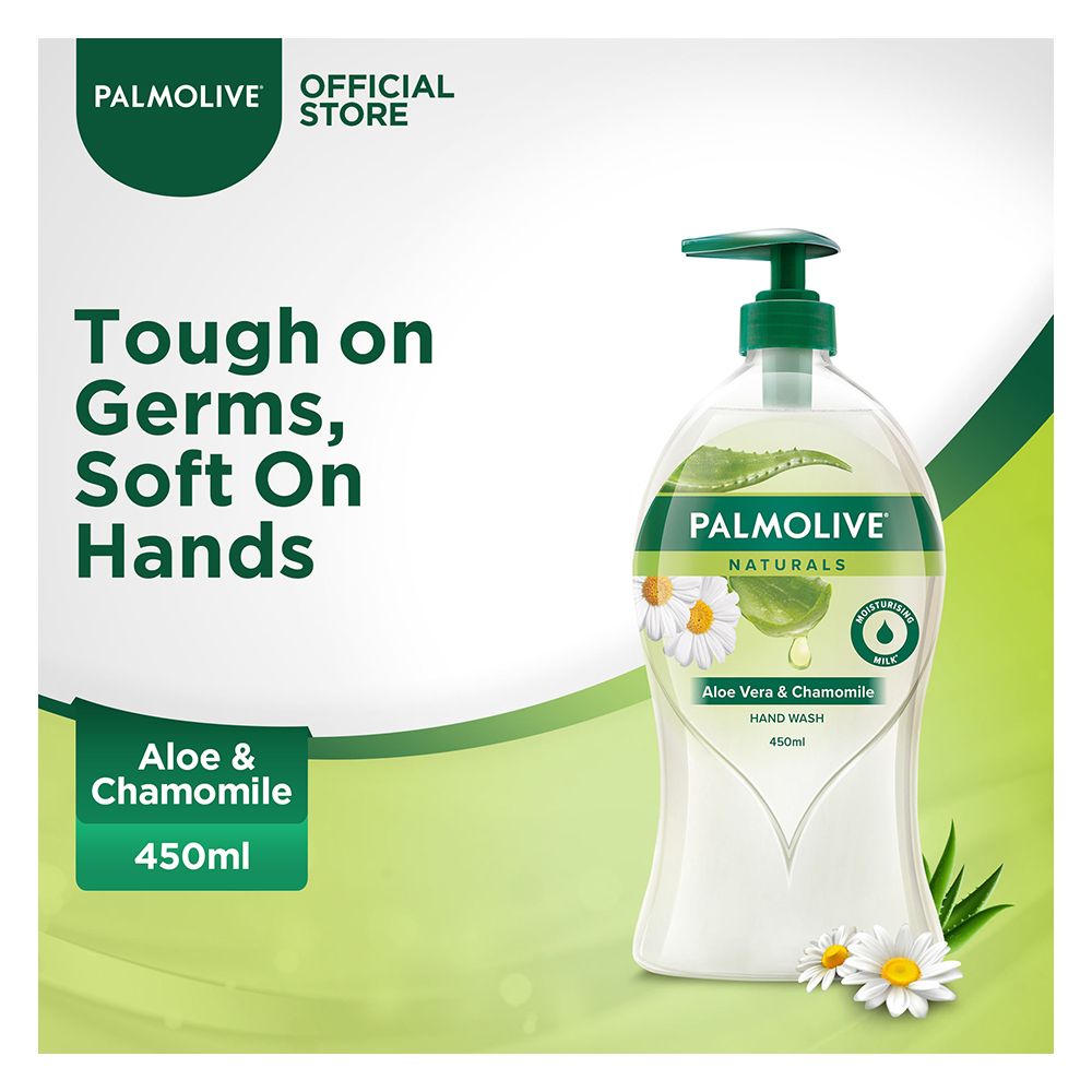 Palmolive Naturals Aloe Vera & Chamomile Hand Wash, 450ml - Front View