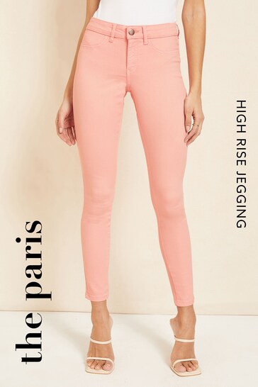 Friends Like These High Waisted Jeggings - Stylish Women's Jeggings - Available In Pink