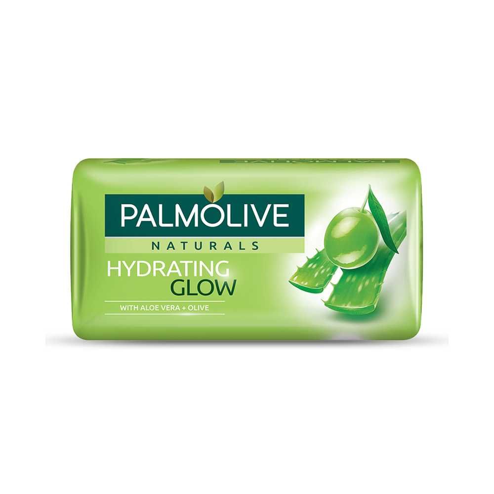 Palmolive Naturals Hydrating Glow Soap, Aloe Vera + Olive, 130g - Front View