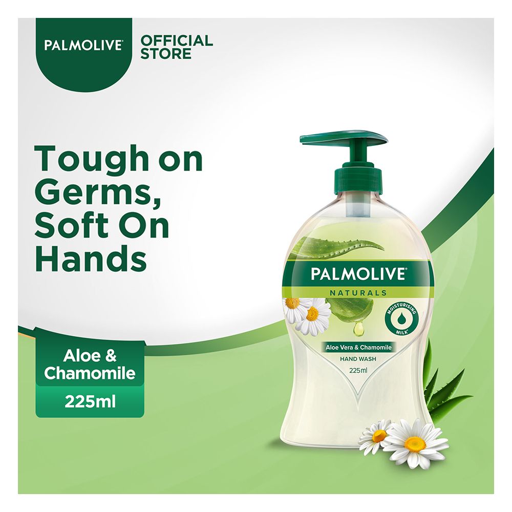 Palmolive Naturals Aloe Vera & Chamomile Hand Wash, 225ml - Front View