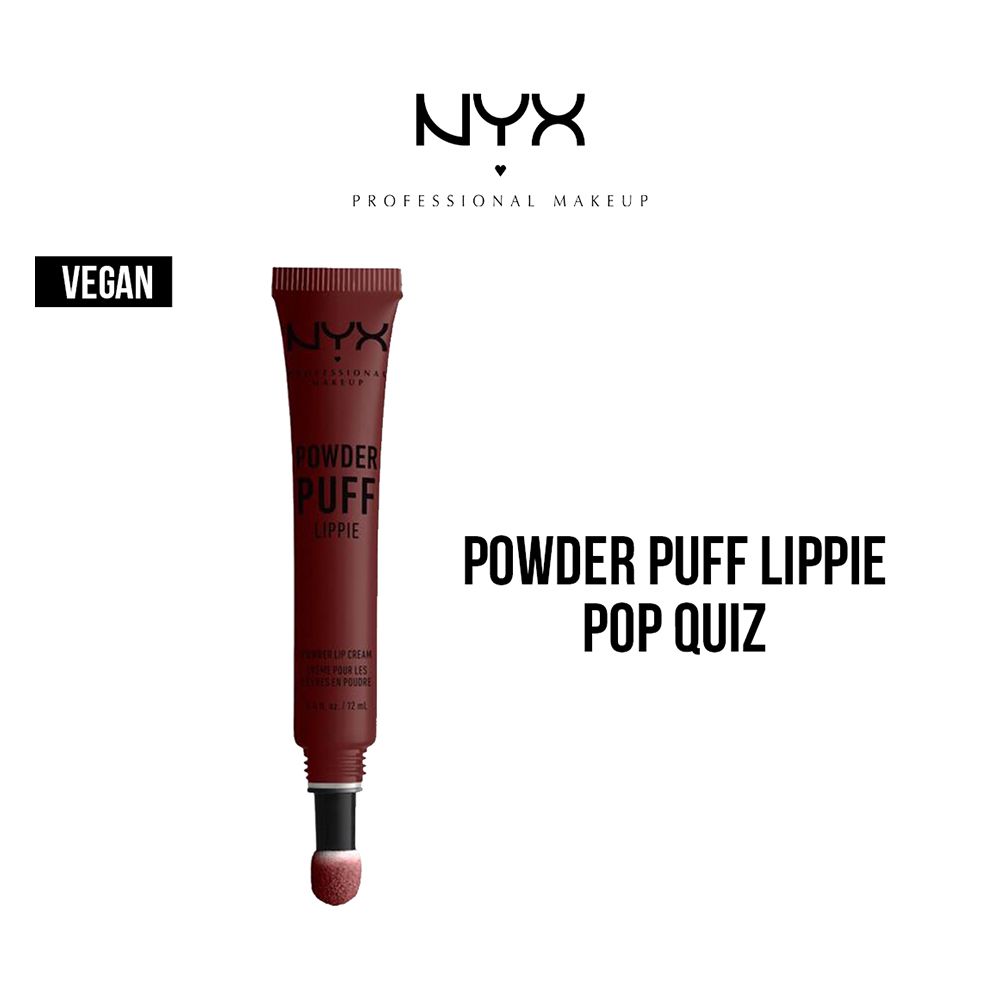 NYX Powder Puff Lippie Lip Cream, Pop Quiz - Front View