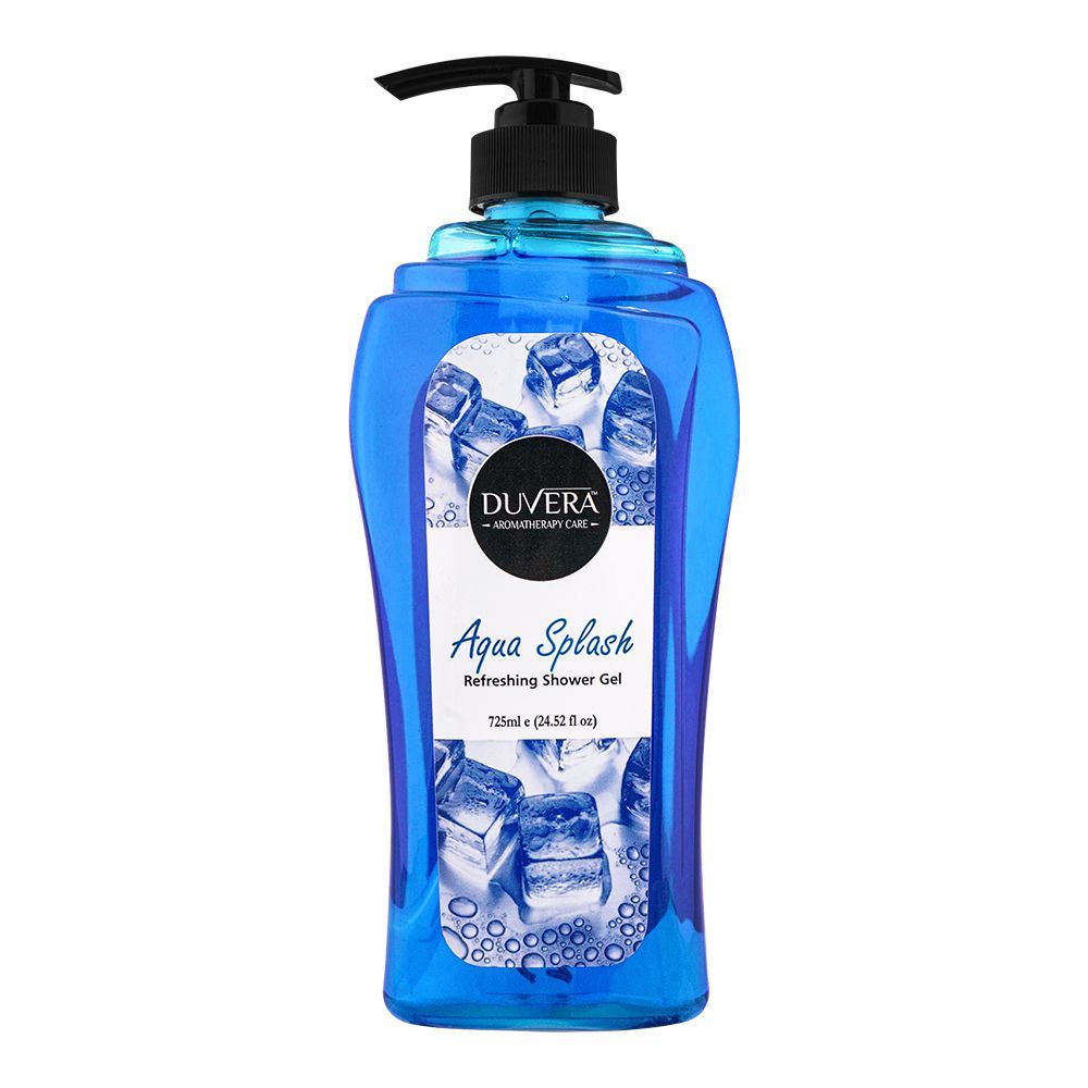 Duvera Aqua Splash Refreshing Shower Gel, 725ml - Front View