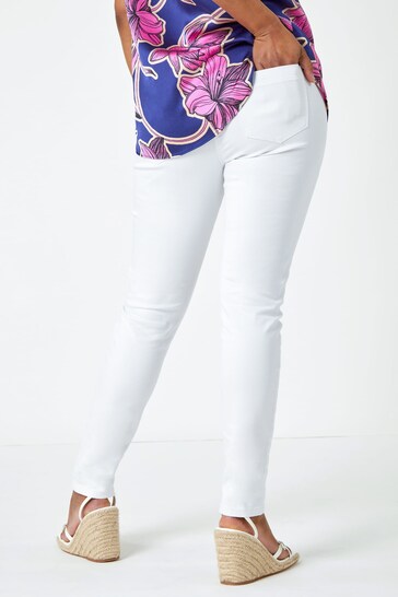 Roman Petite Stretch Denim Jegging - Stylish Women's Jeggings - Available In White