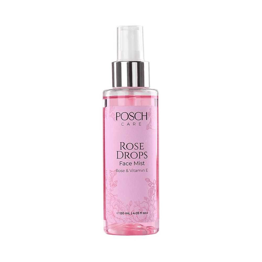 Posch Care Rose Drops Rose & Vitamin E Face Mist, 120ml - Front View