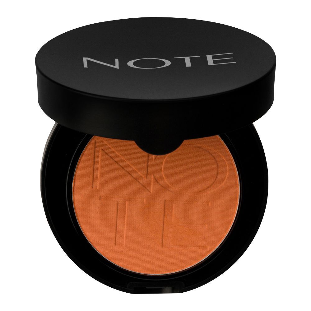 J. Note Luminous Silk Compact Blusher, 07 Star Copper, With Argan Oil - Front View