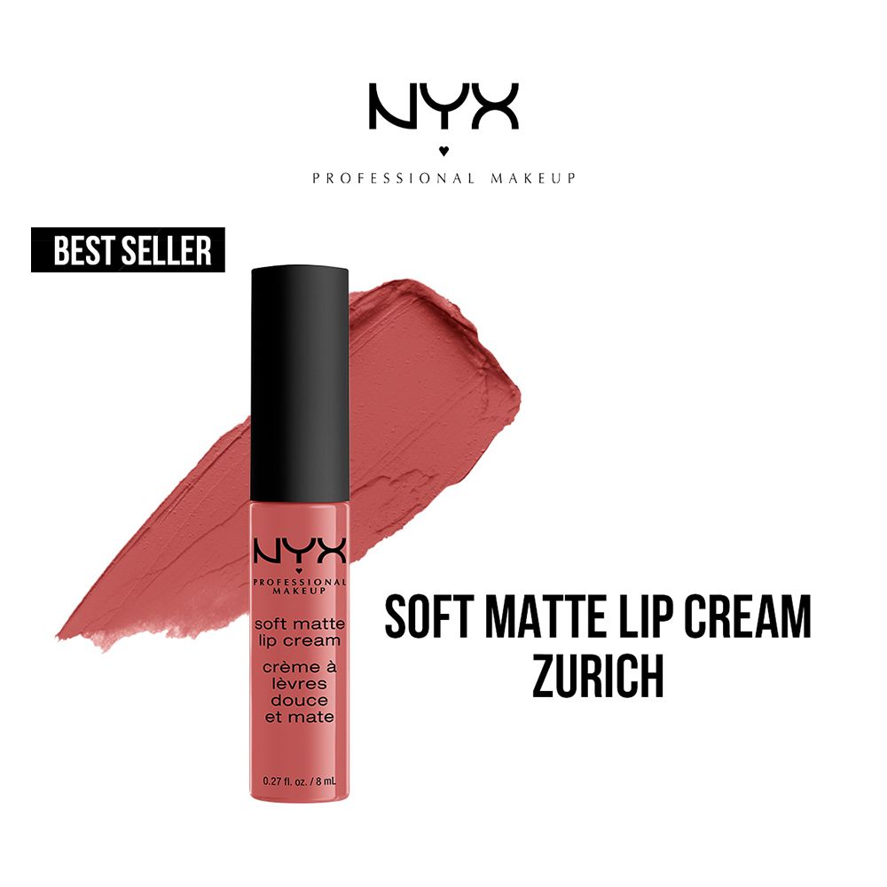 NYX Soft Matte Lip Cream, 14 Zurich - Front View