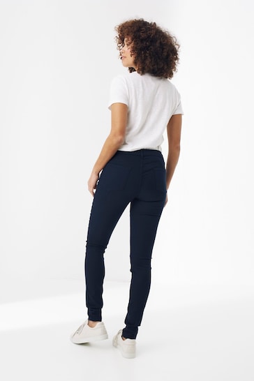 FatFace Blue Five Pocket Jeggings - Stylish Women's Jeggings - Available In Dark Blue