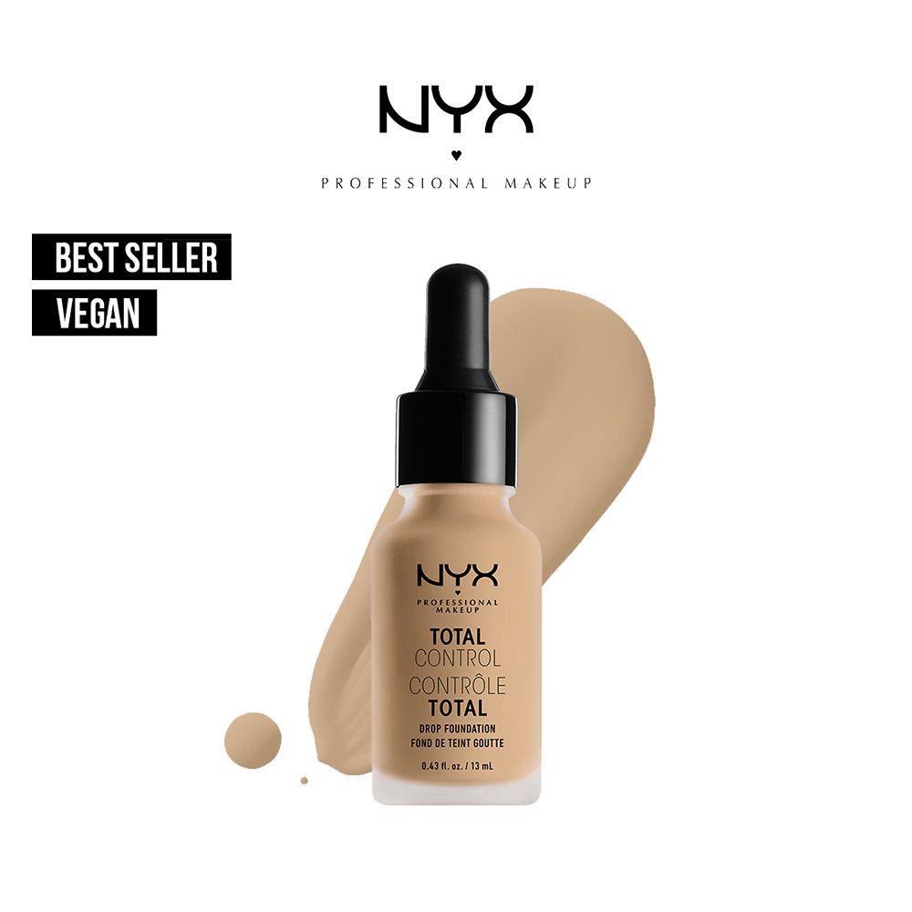 NYX Total Control Drop Foundation, Nude - Front View