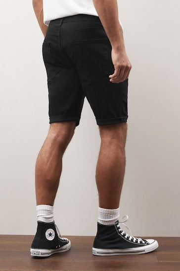Motionflex 5 Pocket Chino Shorts For Mens Black