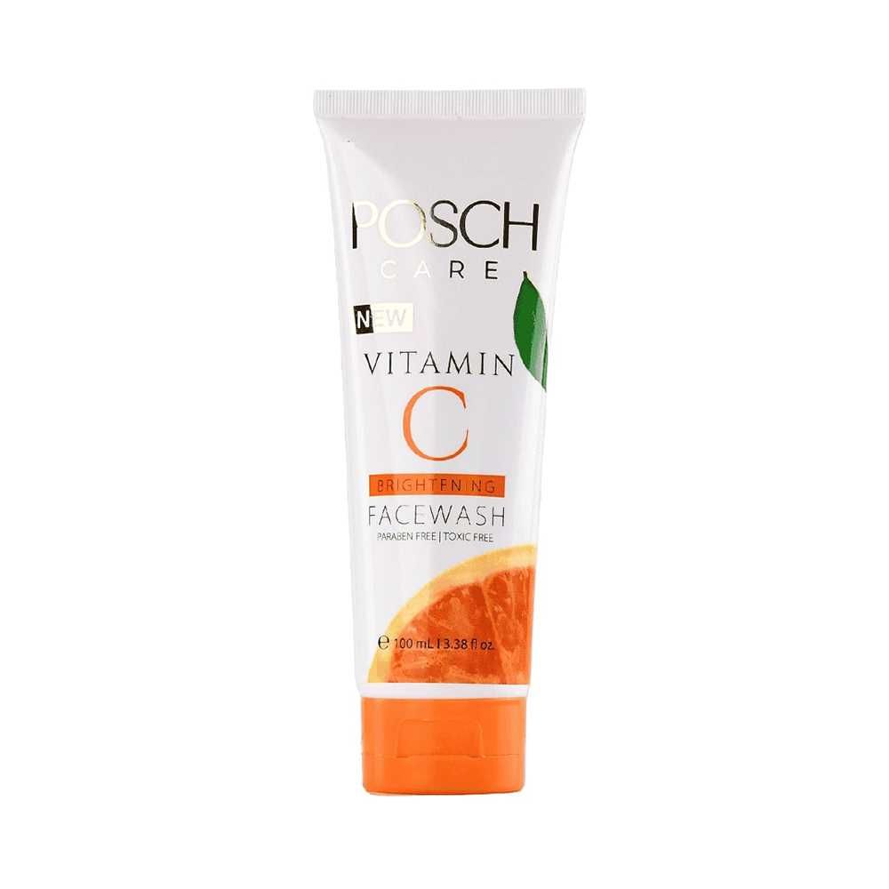 Posch Care Vitamin C Brightening Face Wash, 100ml - Front View