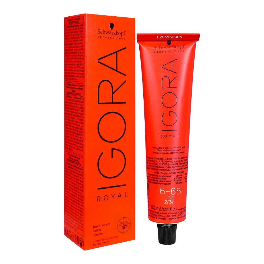 Schwarzkopf Igora Royal Hair Color 6-65 Dark Blonde Chocolate Gold - Front View