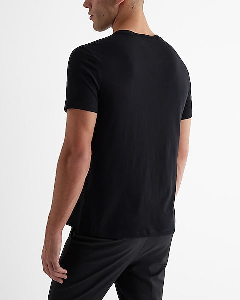 Perfect Cotton Crew Neck T-Shirt Black