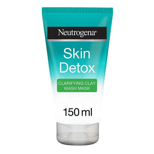 Neutrogena Skin Detox Clarifying Clay Wash Mask, All Skin Types, 150ml -  Front View