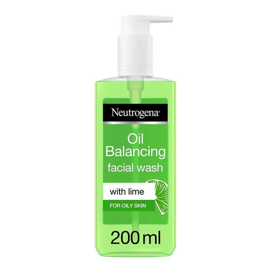 Neutrogena Oil Balancing Facial Wash, With Lime, For Oily Skin, 200ml - Front View