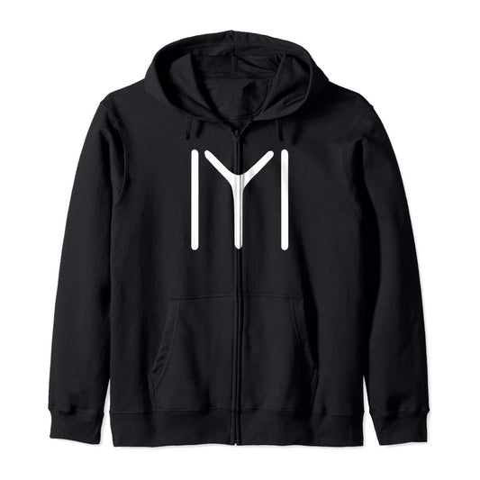 Black winter Ertugral Hoodie for men