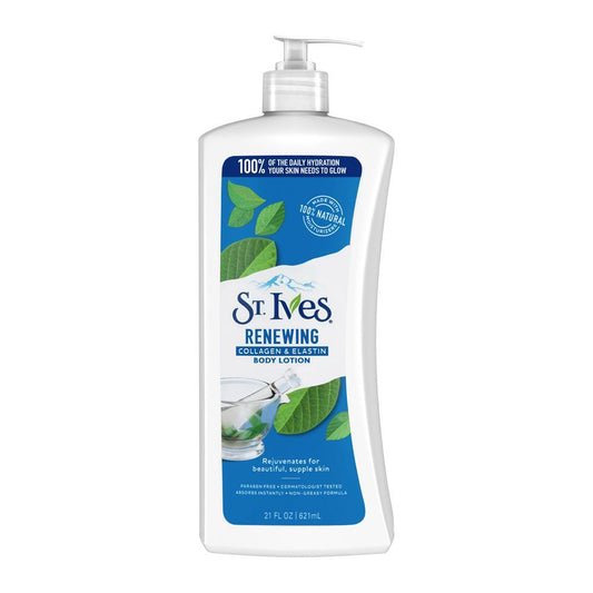 St. Ives Renewing Collagen & Elastin Body Lotion, Paraben Free,621ml -  Front View