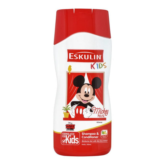 Disney Eskulin Kids Mickey Mouse Shampoo & Conditioner, 200ml - Front View