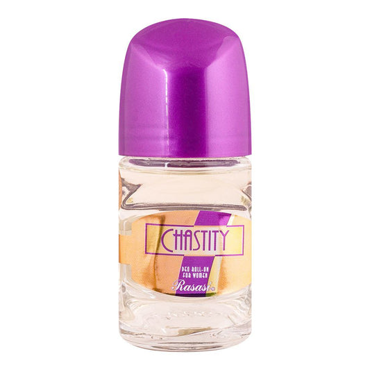Rasasi Chastity Deo Roll-On For Women, 50ml - Front View