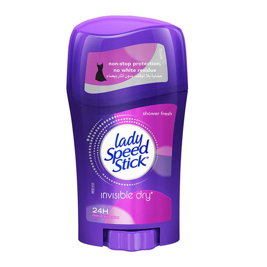 Lady Speed Stick Invisible Dry Shower Fresh Deodorant Stick, For Women, 40g - Front View