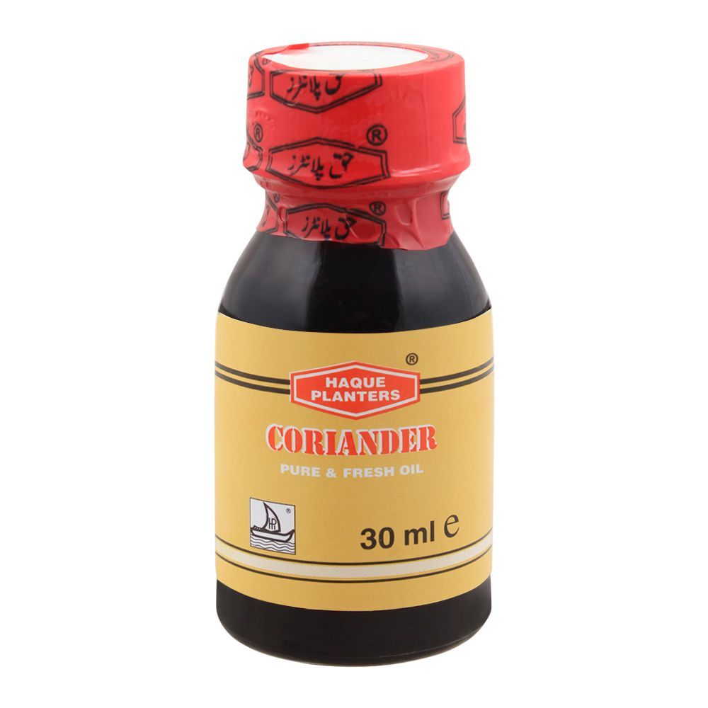 Haque Planters Coriander Oil, 30ml - Front View