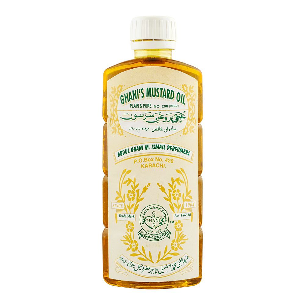 Ghani's Mustard Hair Oil, 180ml - Front View