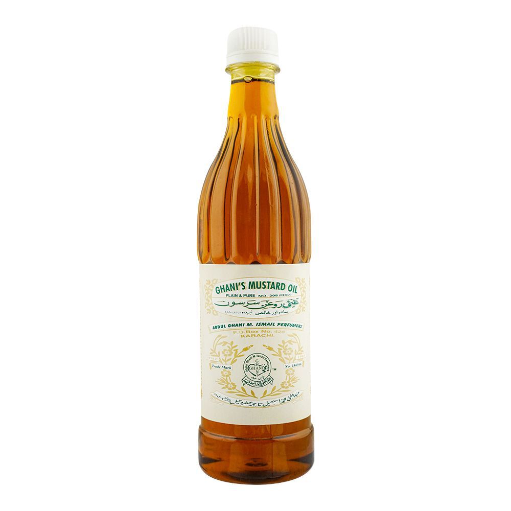 Ghani's Mustard Hair Oil, 600ml - Front View