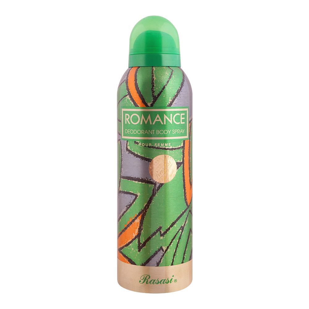 Rasasi Romance Deodorant Body Spray For Women, 200ml - Front View
