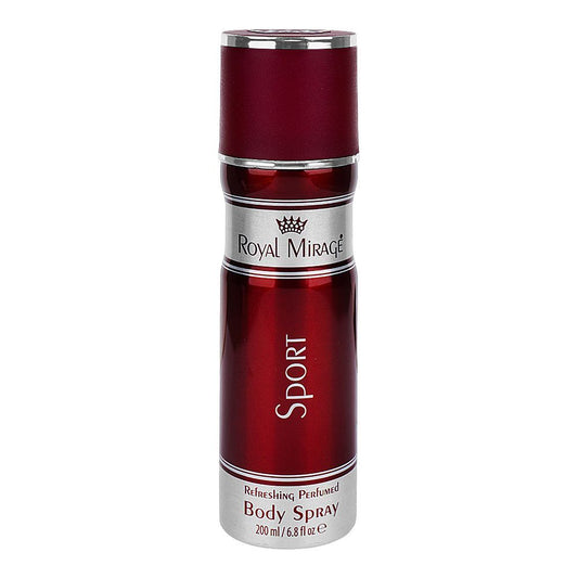 Royal Mirage Sport Refreshing Perfumed Body Spray, For Men & Women, 200ml - Front View