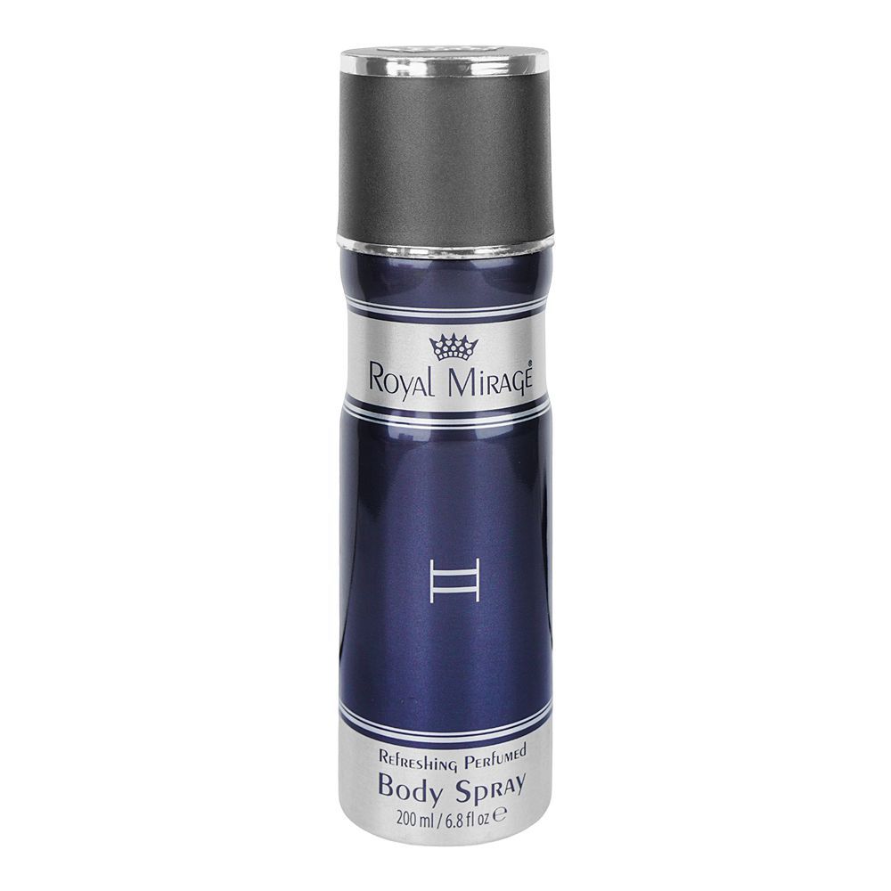 Royal Mirage II Refreshing Perfumed Body Spray, For Men & Women, 200ml - Front View