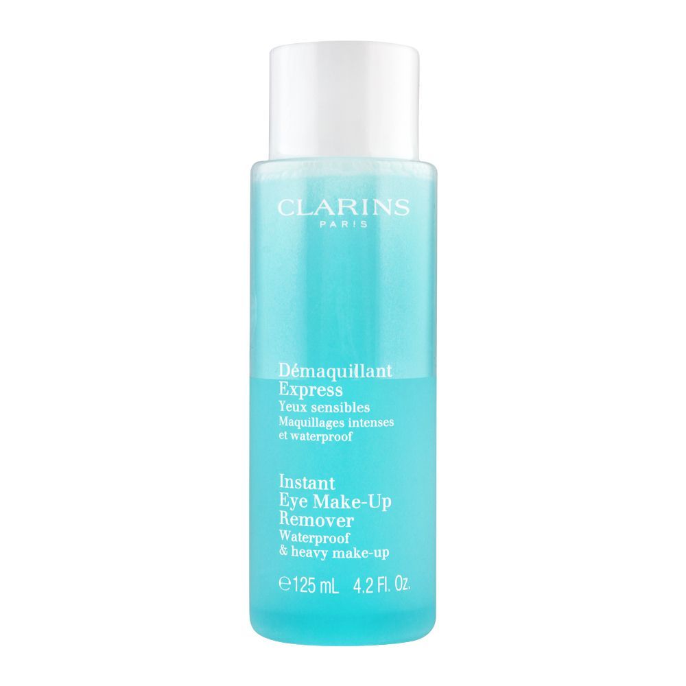 Clarins Paris Instant Eye Make-Up Remover, Waterproof & Heavy Make-Up, 125ml - Front View