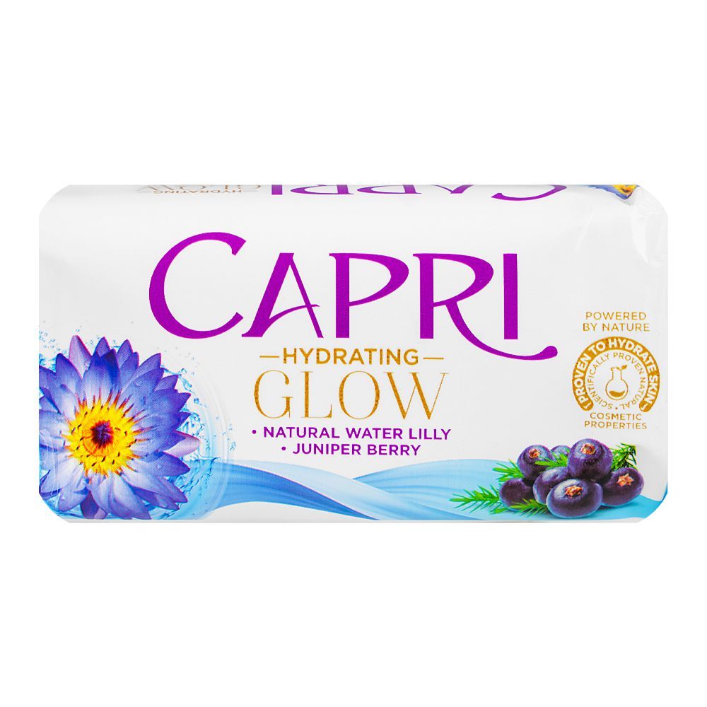 Capri Glow Water Lily Blue Soap, 120g - Front View