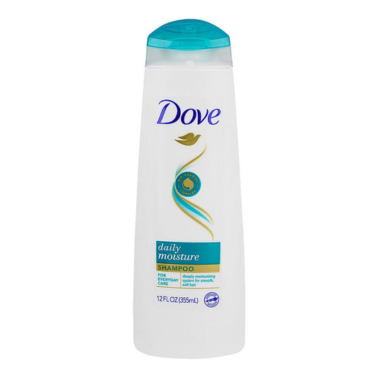 Dove Daily Moisture Shampoo, For Smooth & Soft Hair, 355ml - Front View