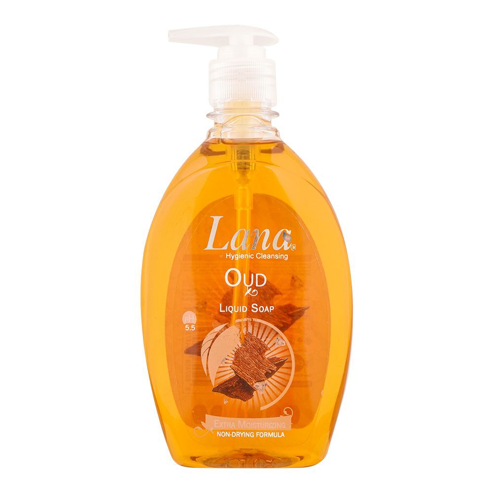 Lana Oud Liquid Soap, Extra Moisturizing, Non-Drying Formula, 500ml - Front View