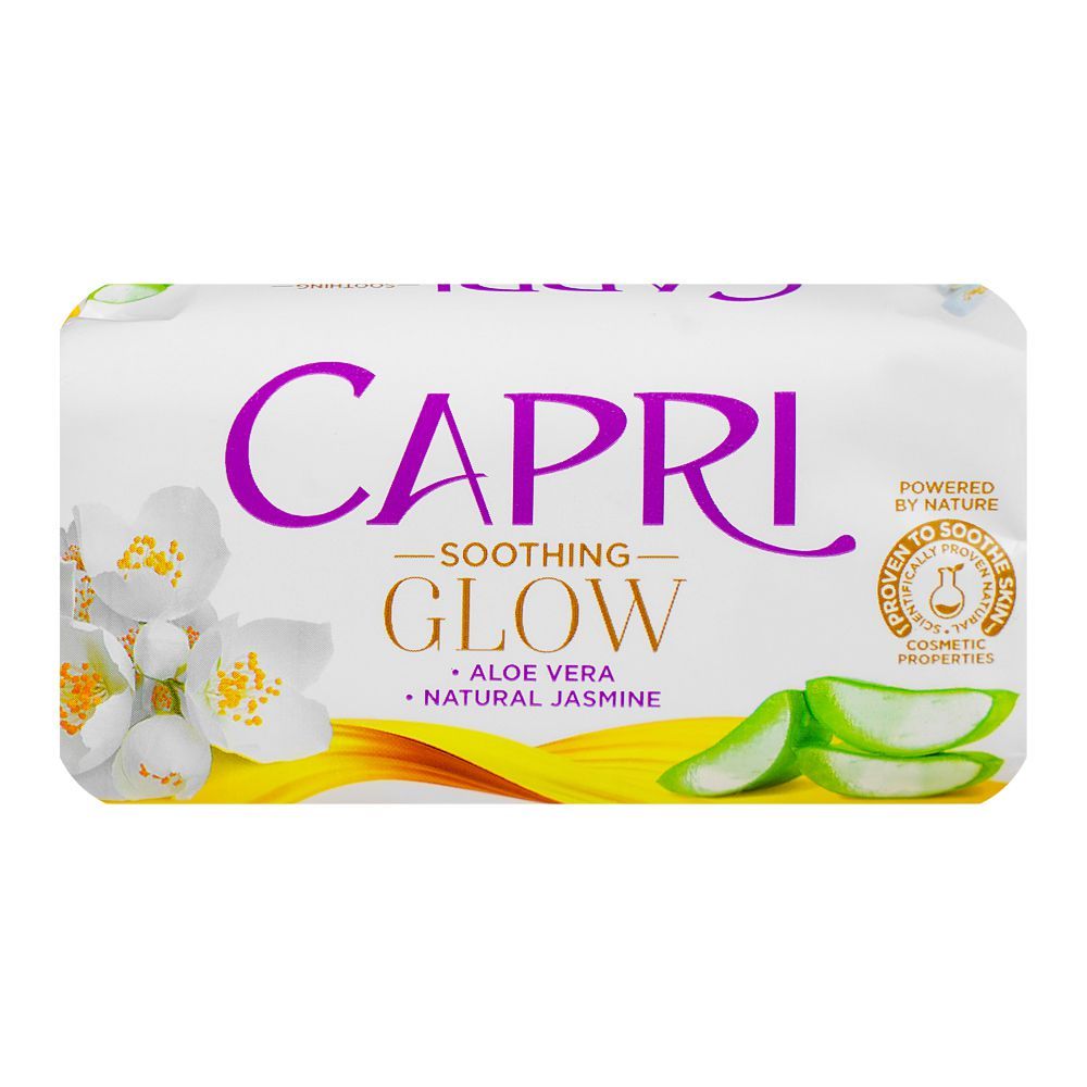 Capri Glow Jasmine White Soap, 120g - Front View