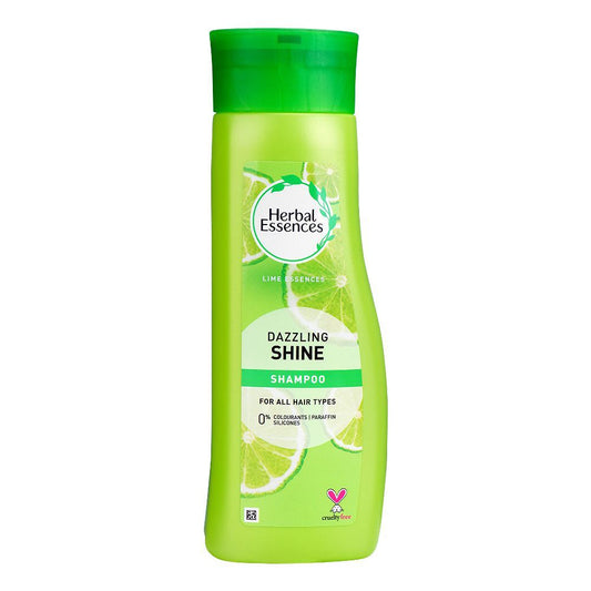 Herbal Essences Dazzling Shine Lime Essences Shampoo, 400ml - Front View