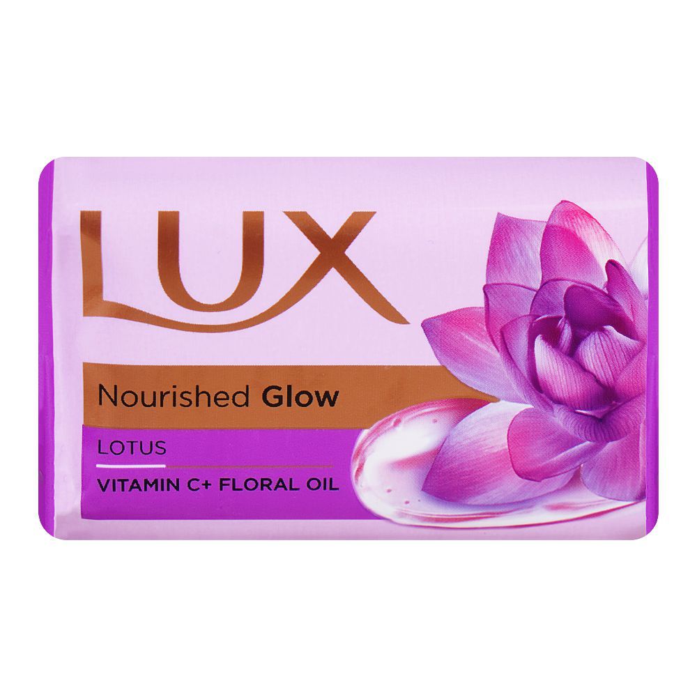 Lux Nourished Glow Lotus Purple Soap, 98g - Front View