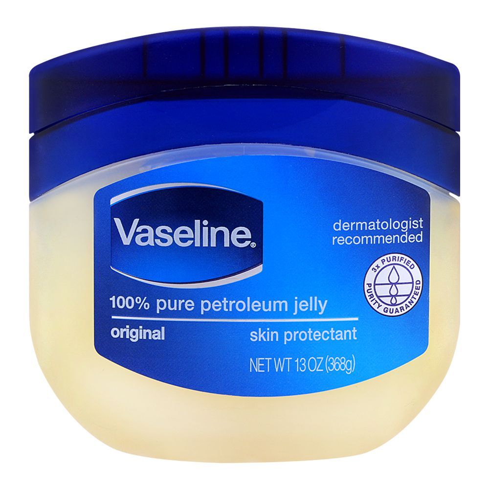 Vaseline Original 100% Pure Petroleum Jelly, Original 368gm -  Front View