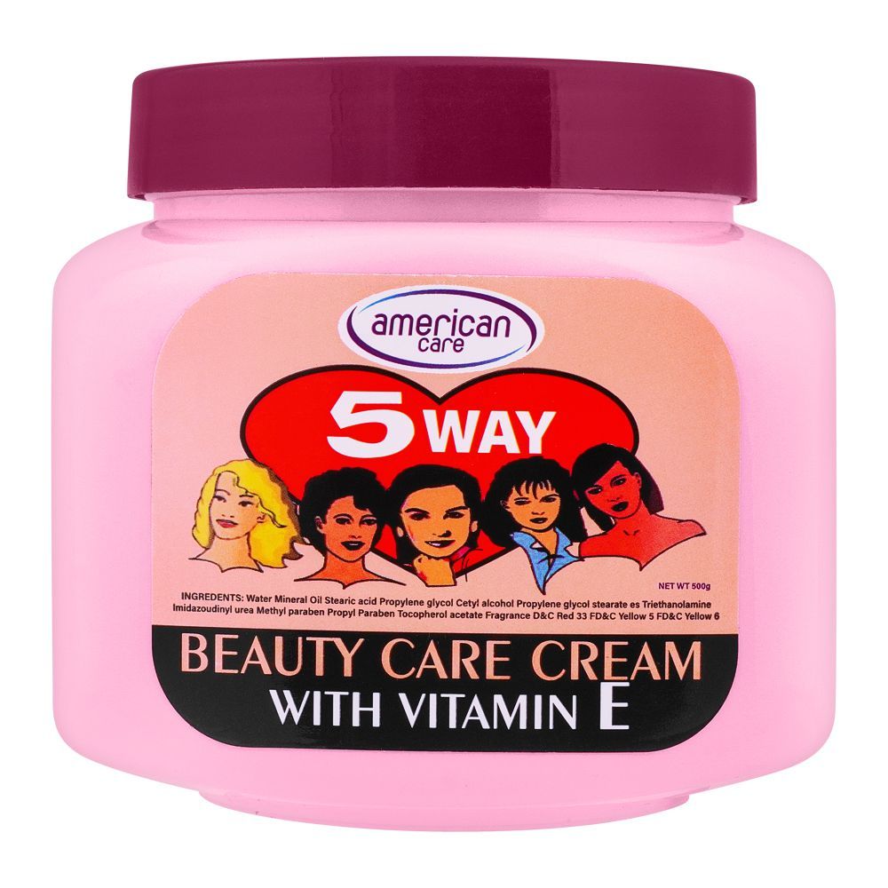 American Care 5 Way Beauty Care Cream with Vitamin E, 500g -  Front View