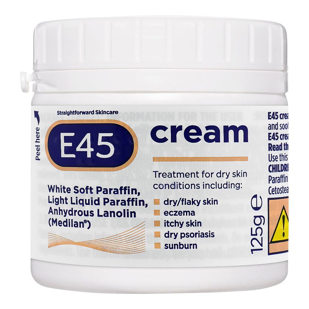 E-45 Dry Skin Cream, For Dry Skin, 125g -  Front View