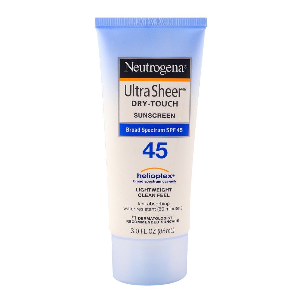 Neutrogena Ultra Sheer Dry-Touch Sunscreen, SPF 45, 88ml - Front View