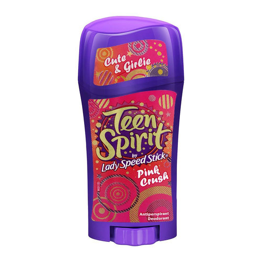 Lady Speed Stick Teen Spirit Pink Crush Deodorant Stick, For Women, 65g - Front View