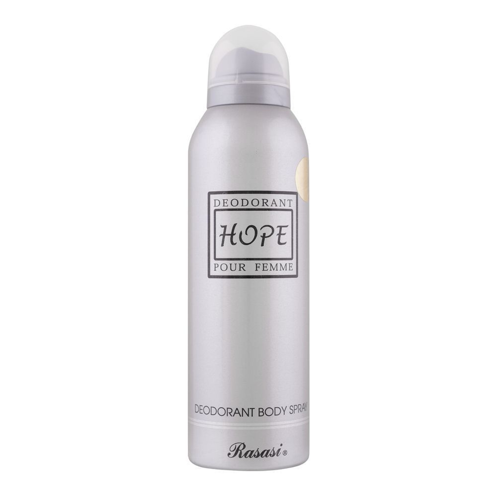Rasasi Hope Pour Femme Deodorant Spray, For Women, 200ml - Front View