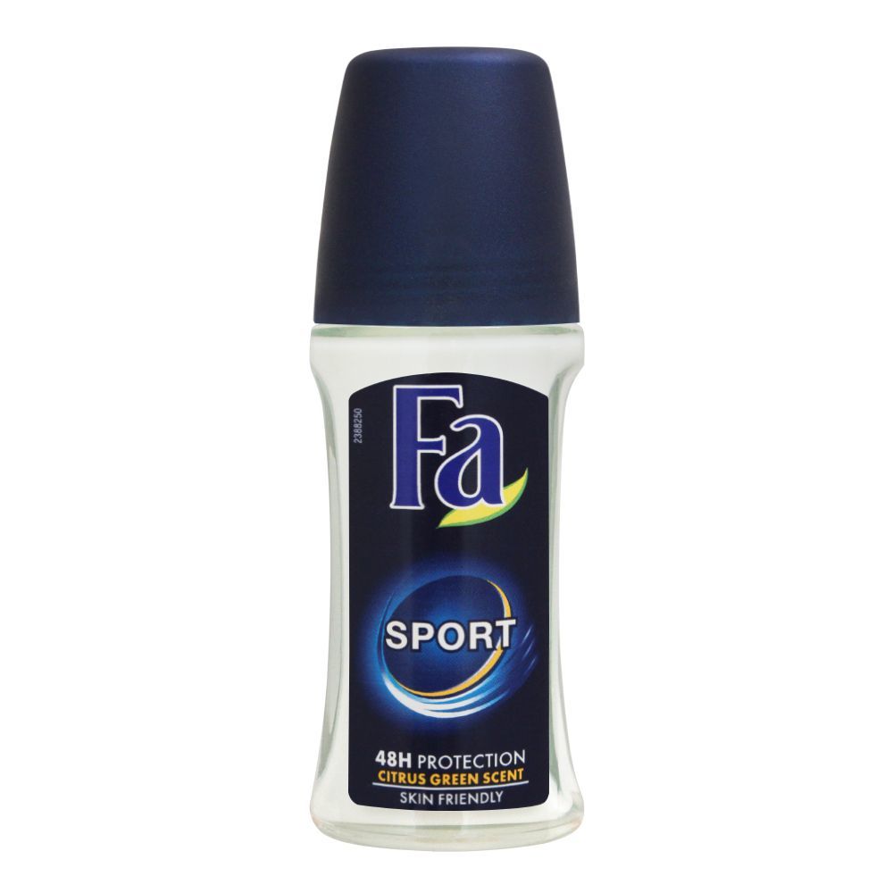 Fa 48H Protection Sport Citrus Green Scent Roll-On Deodorant, For Women, 50ml - Front View