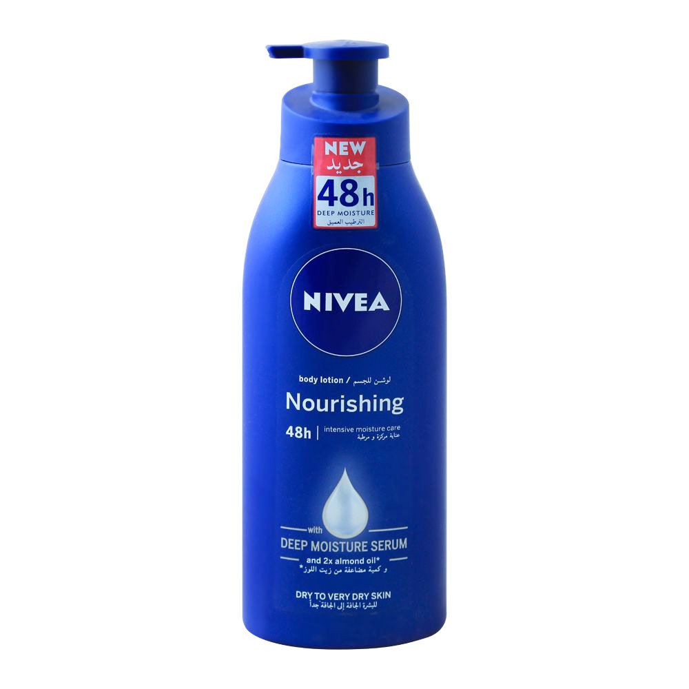 Nivea Nourishing Body Lotion, With Deep Moisture Serum, Dry To Very Dry Skin, 400ml -  Front View