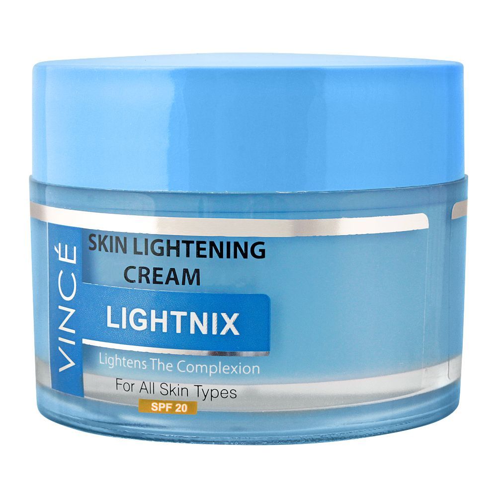 Vince Lightnix Skin Lightening SPF 20 Cream, All Skin Types, 50ml -  Front View