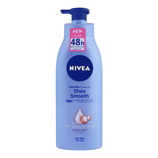 Nivea Shea Smooth Dry Skin Body Lotion, With Deep Moisture Serum, 400ml -  Front View