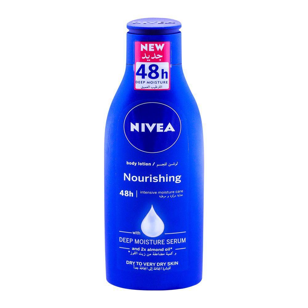 Nivea 48H Nourishing Body Lotion, Deep Moisture Serum, 250ml - Front View